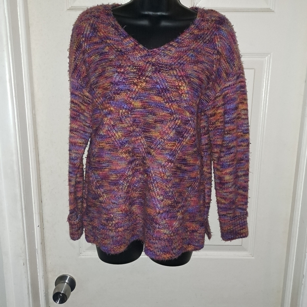 A.n.a multicolored sweater size small